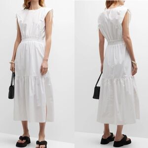 Frame Women's Cotton Cinch-Shoulder Midi Dr XS NWT $498